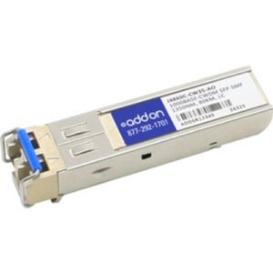 J4860C-CW35-AO AddOn 1Gbps 1000Base-ZX CWDM Single-mode Fiber 80km 1350nm Duplex LC Connector SFP (mini-GBIC) Transceiver Module for HP Compatible