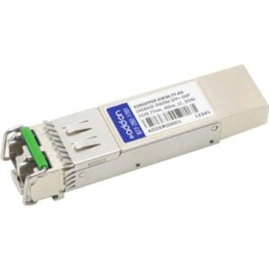 E10GSFPER-DW39.77-AO AddOn 10Gbps 10GBase-ER DWDM Single-mode Fiber 40km 1539.77nm Duplex LC Connector SFP+ Transceiver Module for Intel Compatible