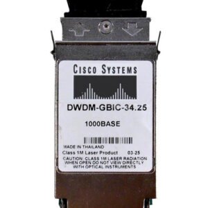 DWDM-GBIC-34.25 Cisco 1.25Gbps 1000Base-DWDM Single-Mode Fiber 80km 1534.25nm Duplex SC Connector GBIC Transceiver Module (Refurbished)