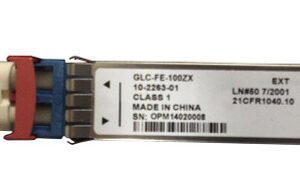 GLC-FE-100ZX Cisco 100Mbps 100Base-ZX Single-Mode Fiber 80km 1550nm Duplex LC Connector SFP Transceiver Module