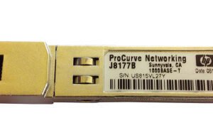 J8177B-ABB HP ProCurve 1Gbps 1000Base-T Copper 100m RJ-45 Connector SFP (mini-GBIC) Transceiver Module
