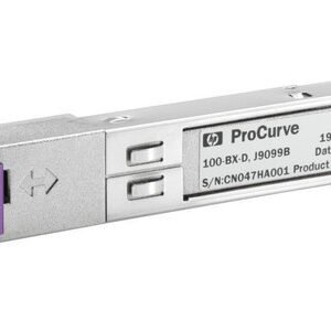 J9099B HP Procurve X112 100Mbps 100Base-BX-D Single-mode Fiber 10km 1550nmTx/1310nmRx LC Connector SFP (Mini-GBIC) Transceiver Module