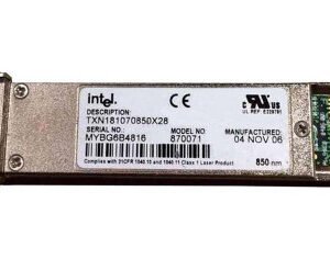 TXN181070850X28 Intel 10Gbps 10GBase-SR ShortWave XFP Optical Transceiver Module